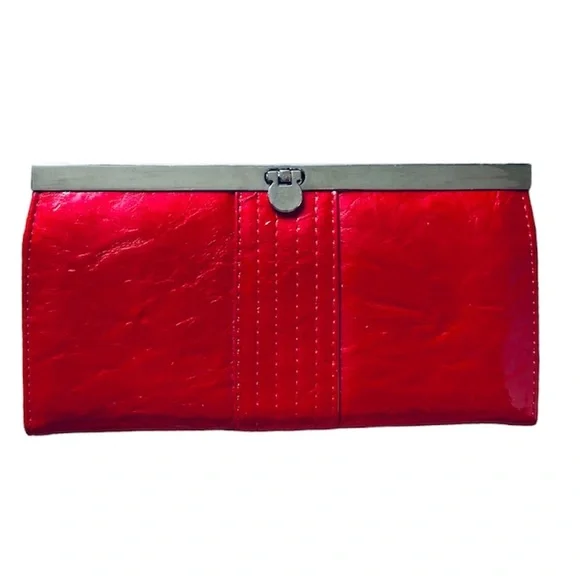Metallic Clutch-Vibrant Red - Picture 1 of 4